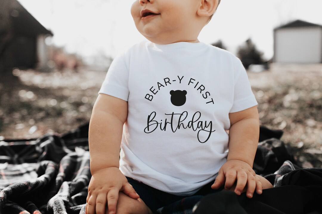 Beary 1st Birthday SVG, 1st Birthday Bear, First Birthday Outfit