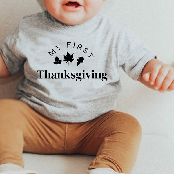 My First Thanksgiving SVG, First Thanksgiving Cut File, Babys first Thanksgiving, My 1st Thanks giving Tshirt, Commercial Use