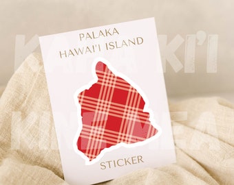 Big Island Palaka Sticker
