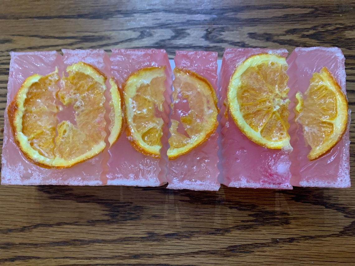 Handmade Orange 4oz Bar Soap Etsy