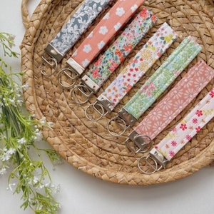 Floral Keychain Wristlet