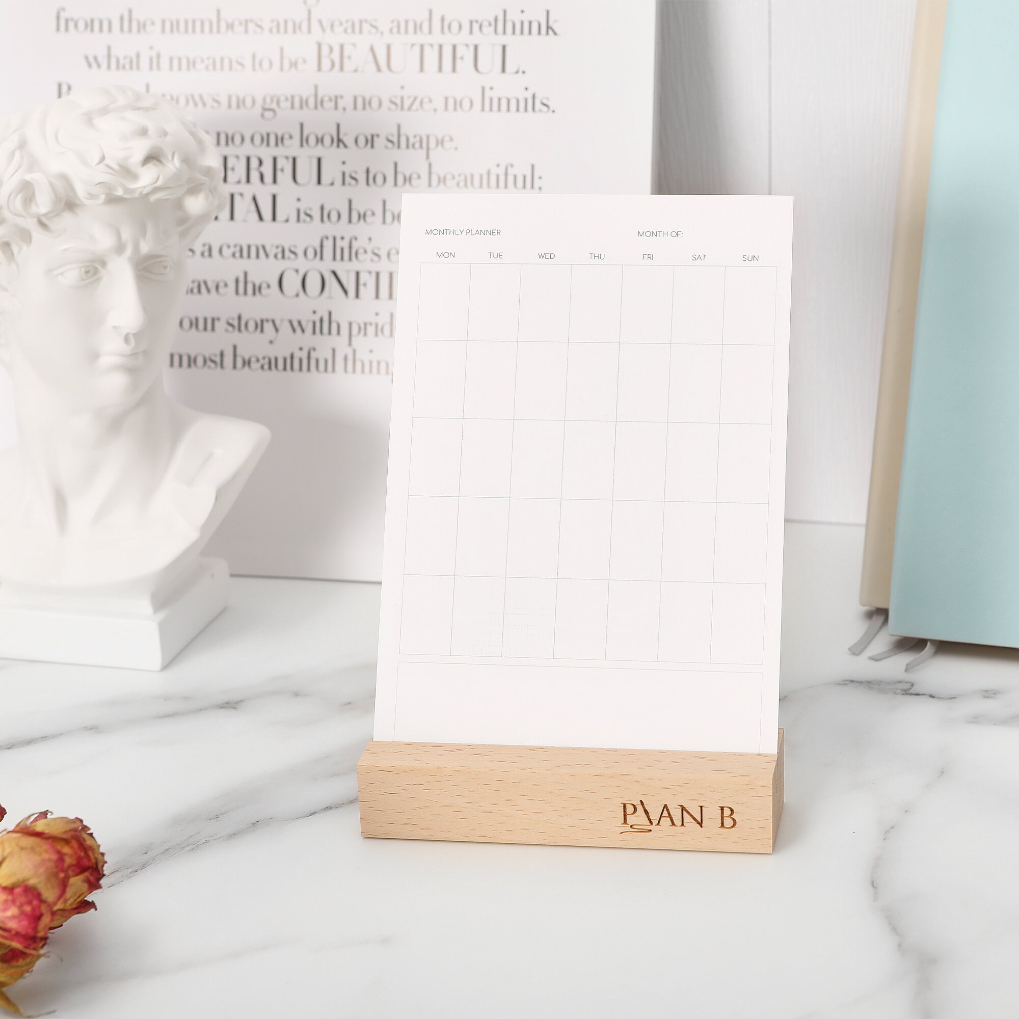 Tischkalender mit Sprüche Wochenplaner Monatskalender Etsy