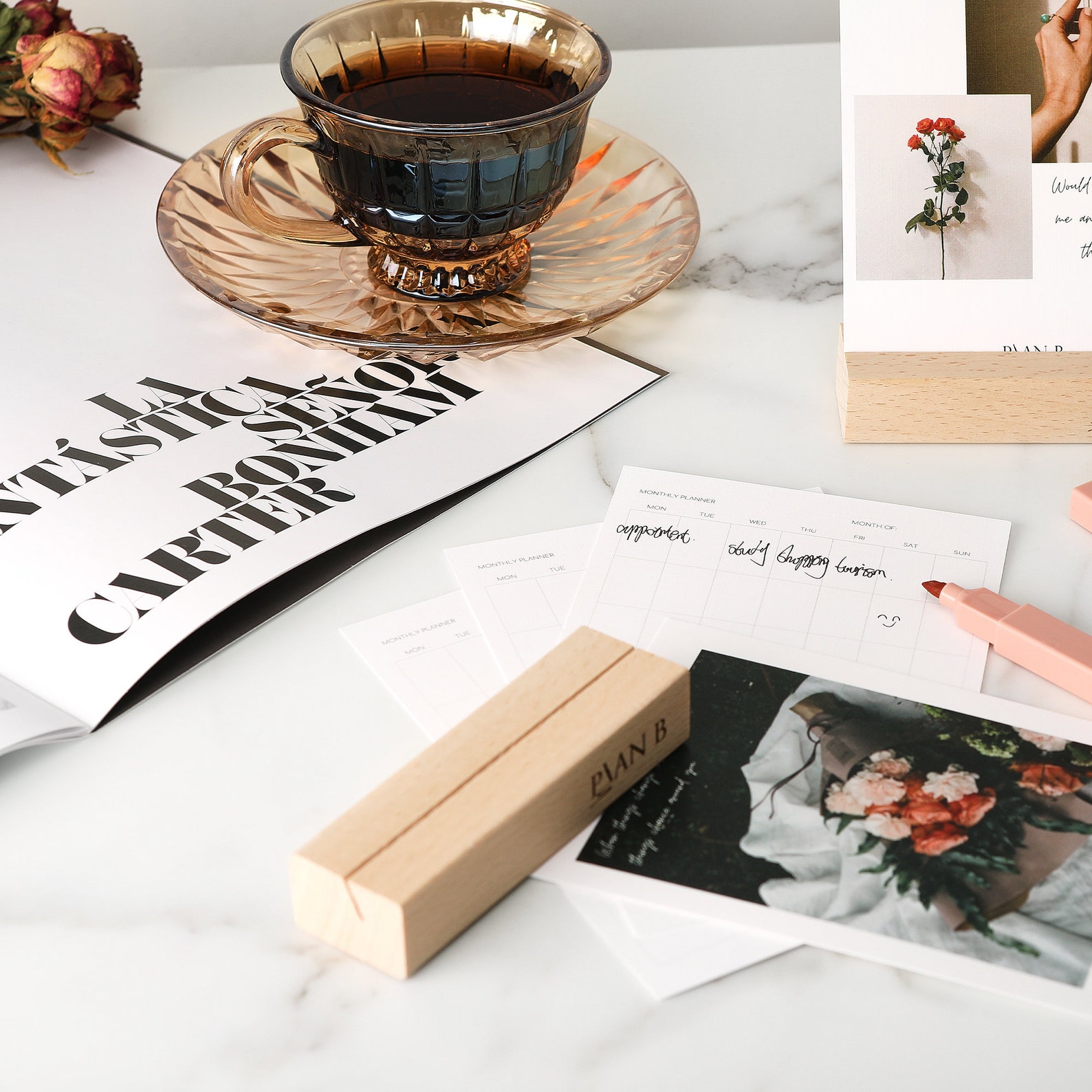 Tischkalender mit Sprüche Wochenplaner Monatskalender Etsy