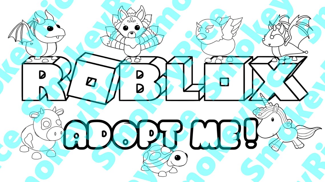 Roblox Coloring Page Cerberus Robo Dog Snow Owl | Etsy