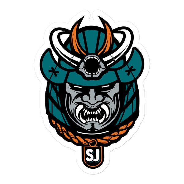 San Jose Shark Hockey Samurai Stickers