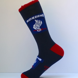 173rd Airborne Brigade socks, made in USA, paratrooper, light infantry, Dak To, Italy, Global War on Terror, Vietnam War, WW2, Sky Soldiers