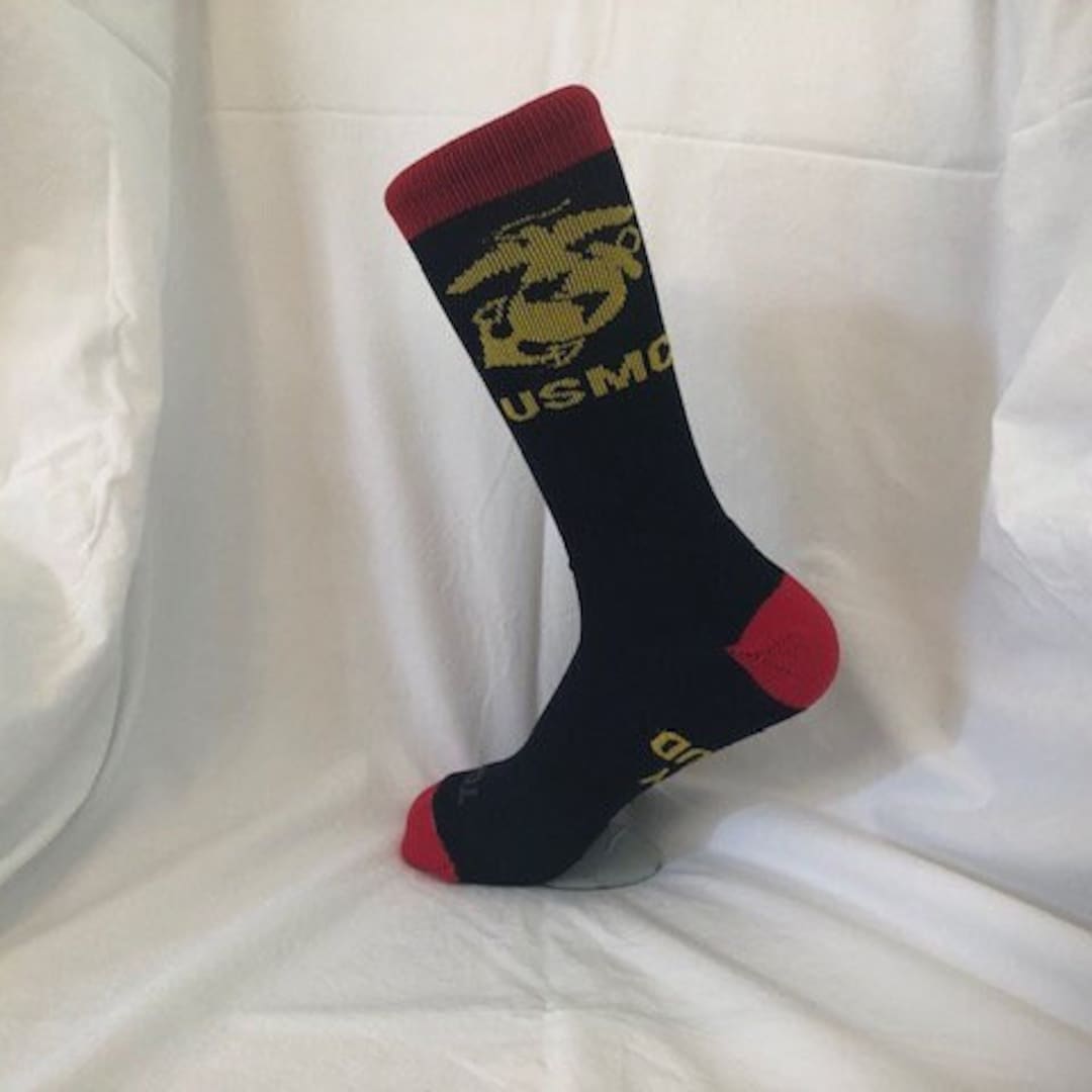 USMC Socks, Made in USA, Officially Licensed Product 0f the Marine Corps, Marine Socks, Marine