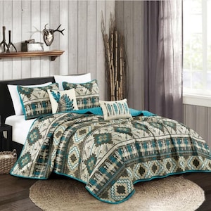 Arrowhead Aztec 5pc Quilt Set