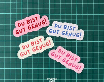 You are good enough! Stickers for kids, motivation, self-love, appreciation