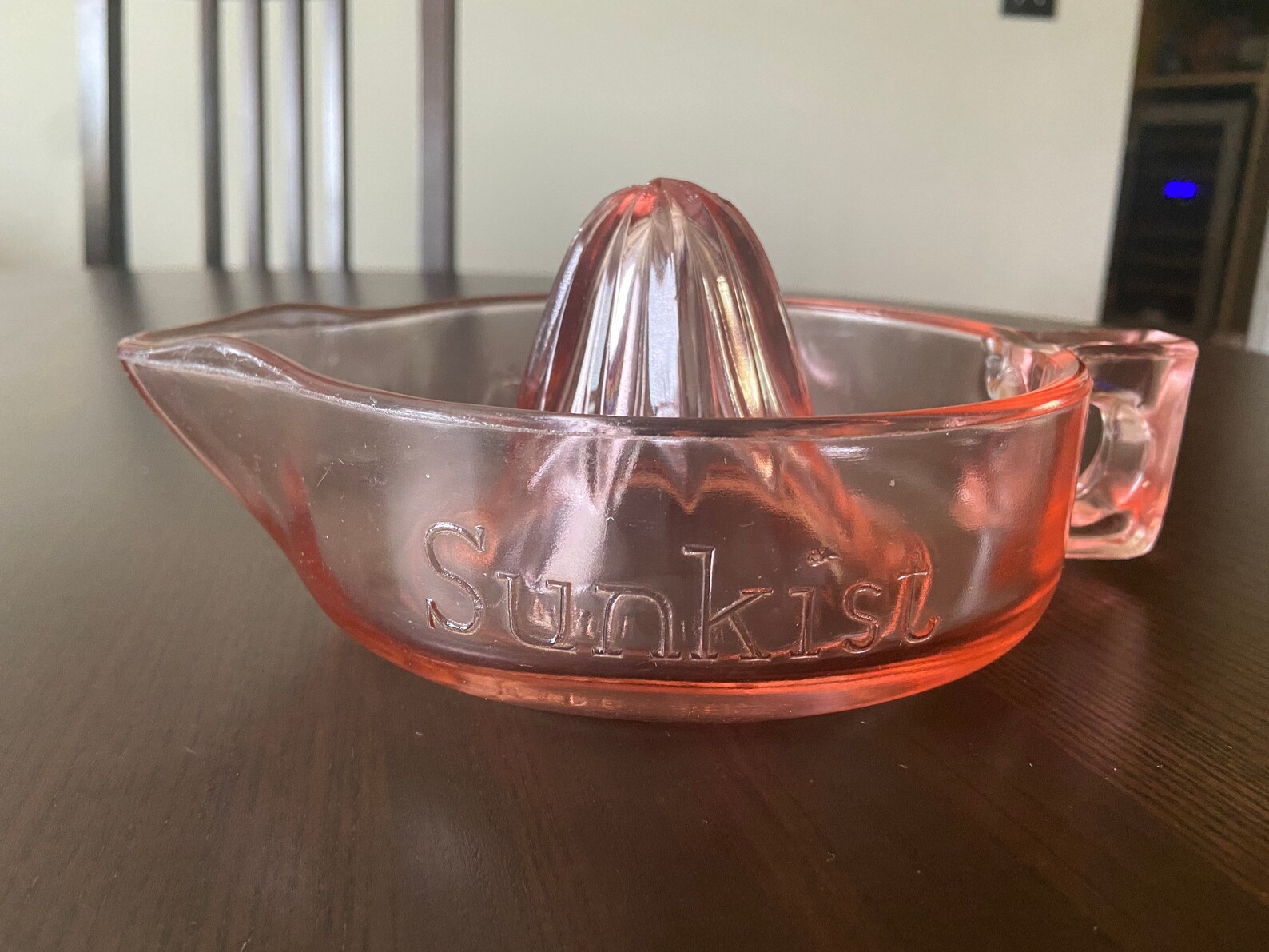 VINTAGE Pink Glass Sunkist Juice Reamer Etsy