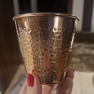 Small vintage copper planter | 7th wedding anniversary gift