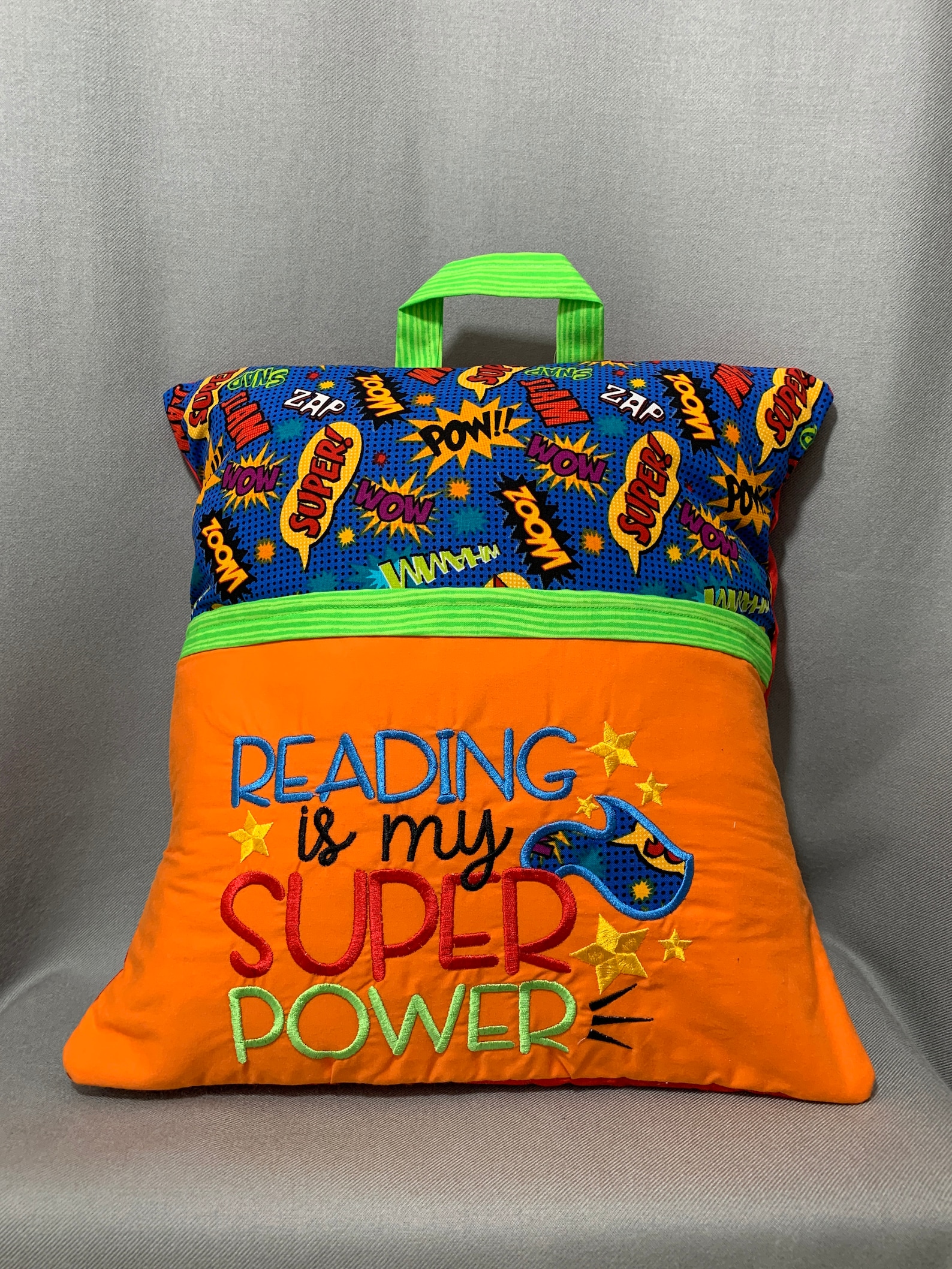 Reading Pillow Kids Reading Pillow Pocket Pillow Birthday Gift Book