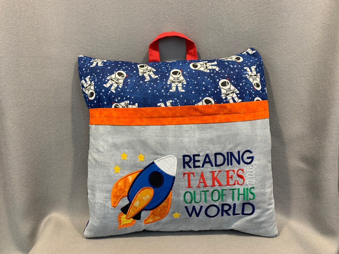 Reading Pillow Kids Reading Pillow Pocket Pillow Etsy