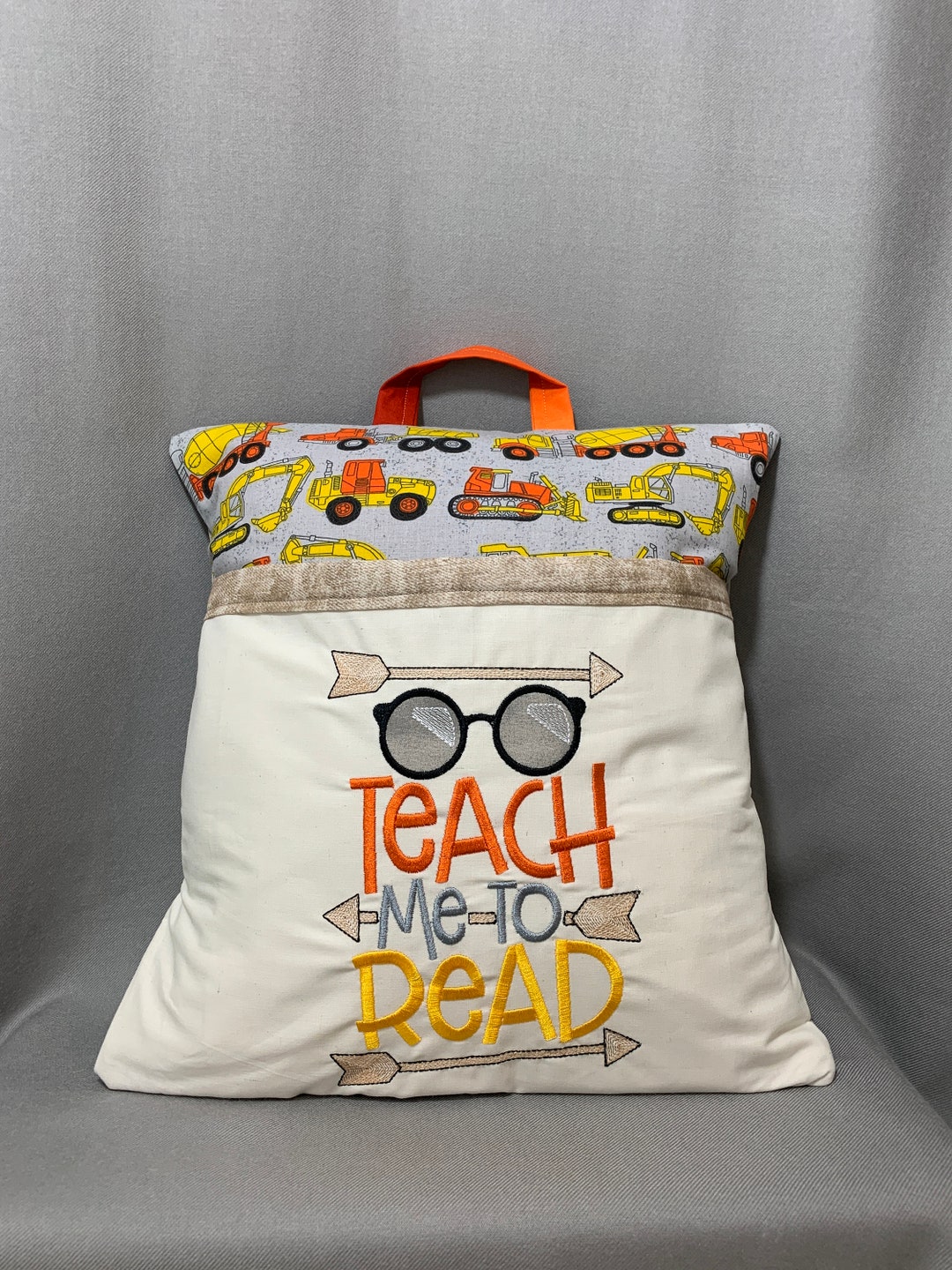 Reading Pillow Kids Reading Pillow Pocket Pillow Birthday Gift Book