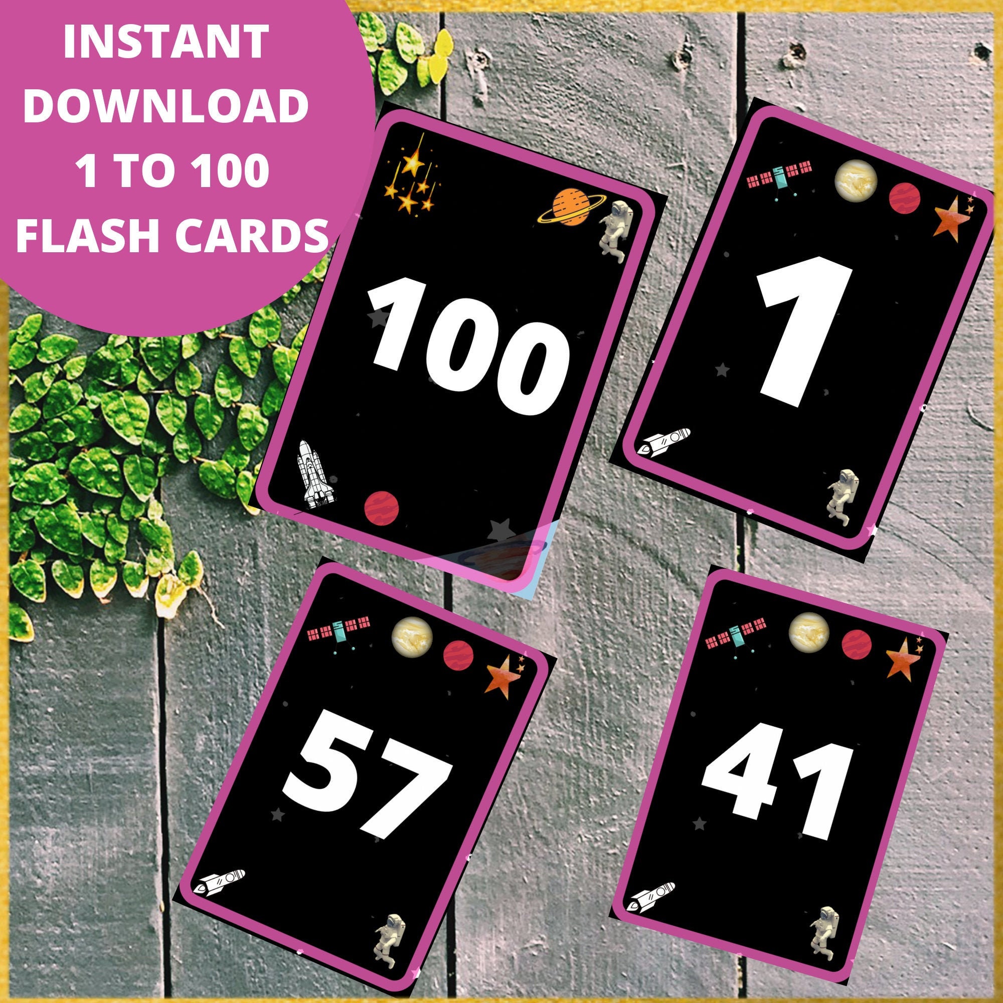 1 To 100 Printable Numbers Numbers 1 To 100 101 Learning Etsy Numbers