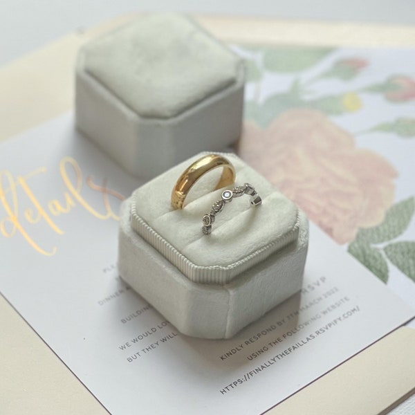 Ring Bearer Wedding Ring Box Ceremony Engagement Proposal Gift Jewellery Box