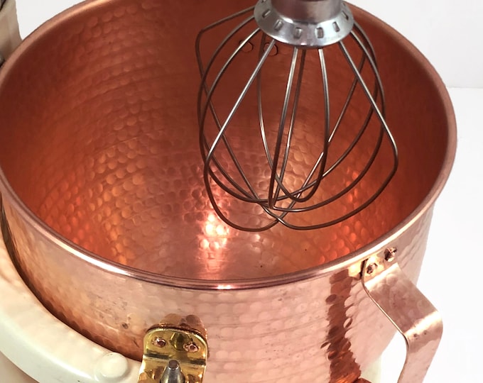 Hammered Copper Mixer Bowl Will Fit Kitchenaid K5 Model Only Shiny