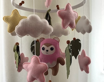 Ewok Baby Mobile: Star Wars Felt Nursery Decor