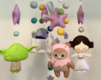 Star Wars Baby Mobile: Handmade Felt Nursery Decor