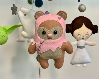 Star Wars Baby Mobile: Handmade Felt Nursery Decor