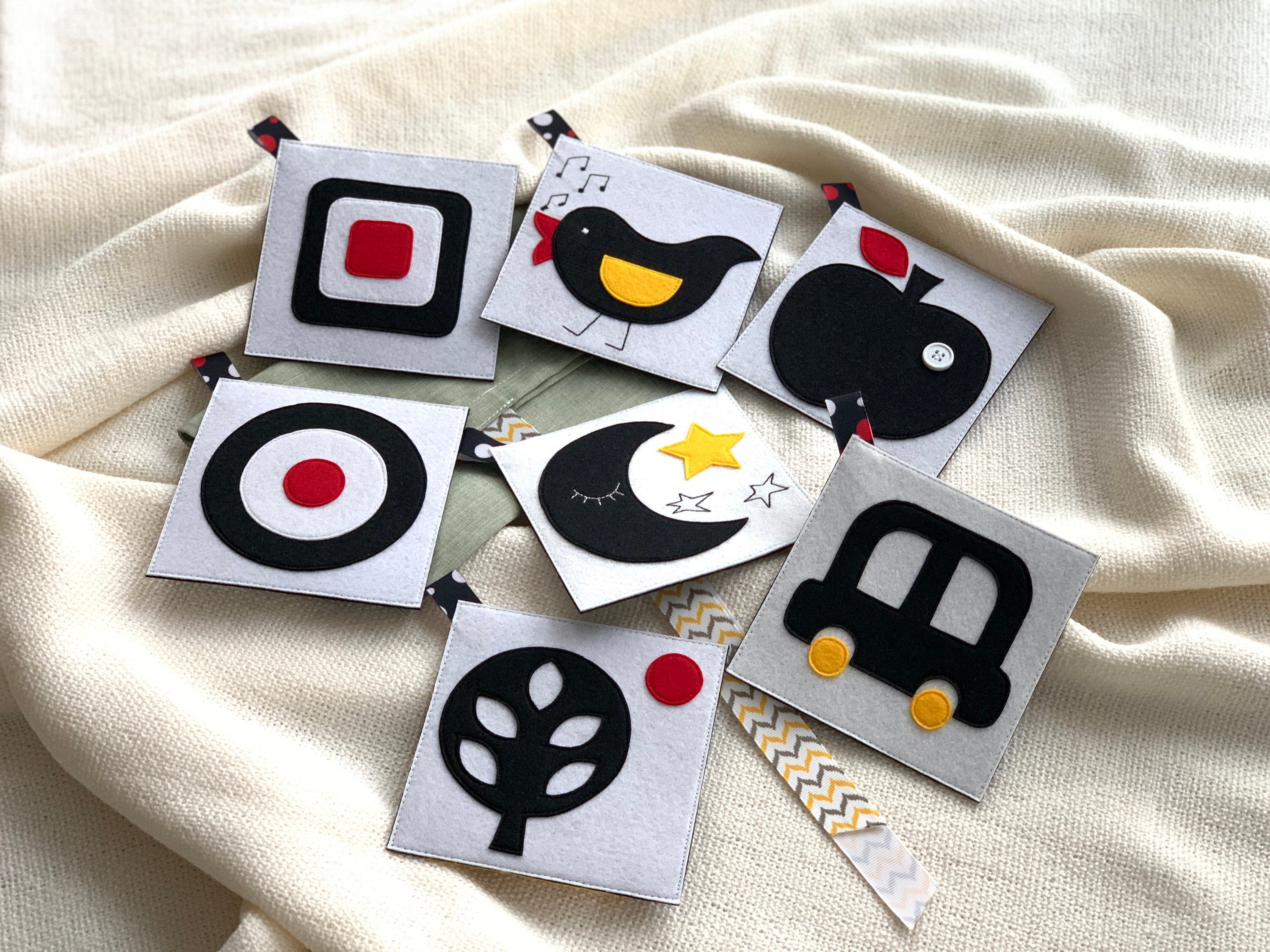 High Contrast Baby Black White Card Set Flash Cards Baby - Etsy