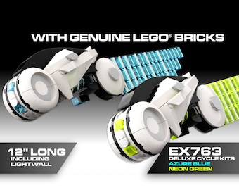 EX763 Deluxe Cycle. Original design using genuine Lego® bricks. Includes printed instructions.