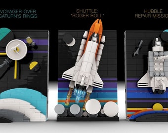 Space Age MOC LEGO® Anleitung & Teileliste (digitaler Download)