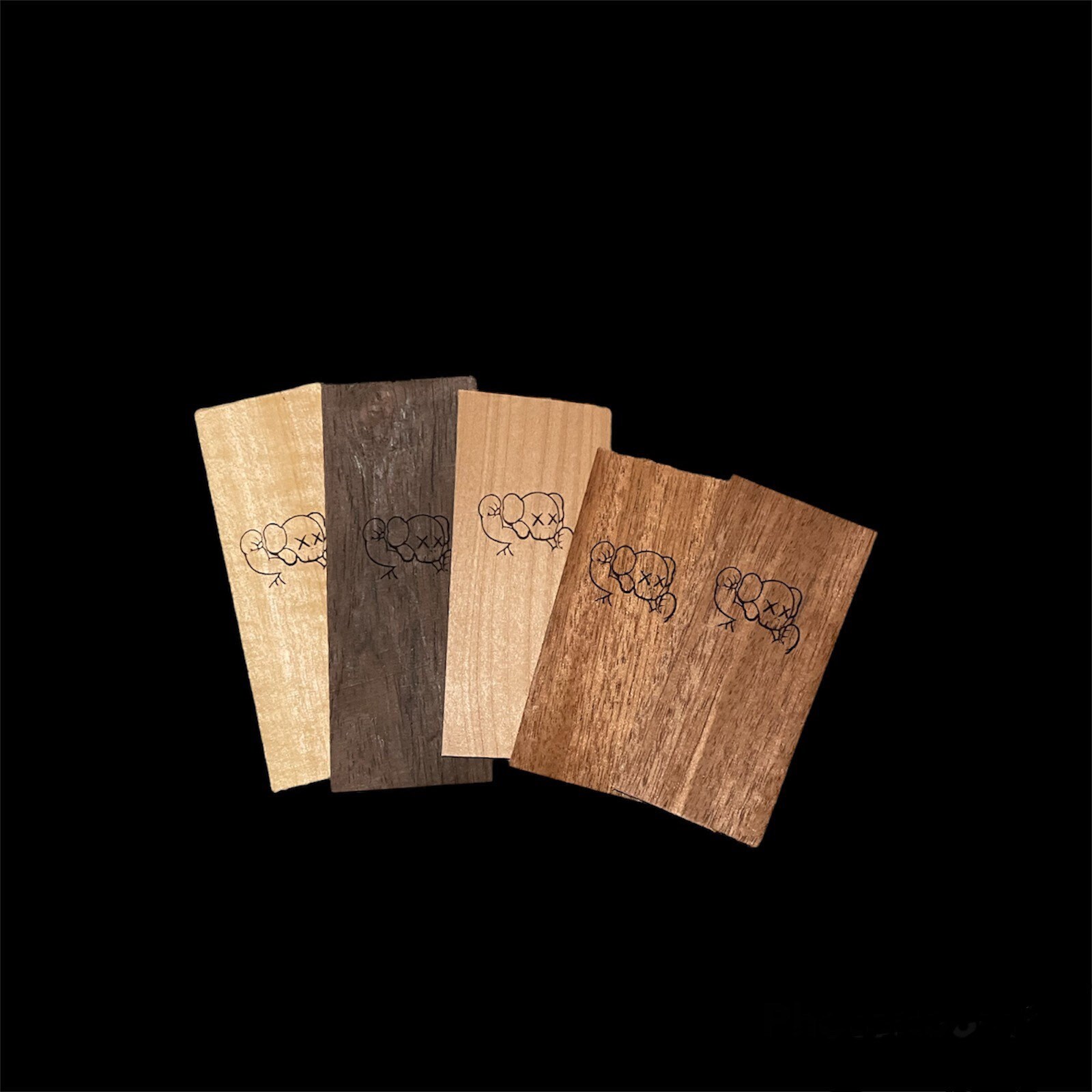 Fingerboard Engraved Kaws Veneer Wood for YHS 36x94 Molding Etsy
