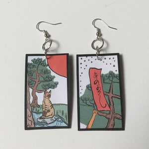 Hanafuda store earrings etsy
