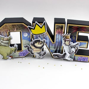Where the Wild Things Are Birthday Sign: Paper Letters, Party Decor