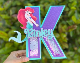 Mermaid Birthday 3D Letter: Custom Party Decoration