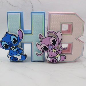 Baby Stitch 3D Letter: Custom Birthday Party Decor