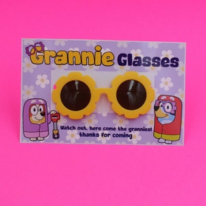 Bluey Glasses, Granny Glasses Bluey, Bluey' Grannies Glasses, Bluey's ...