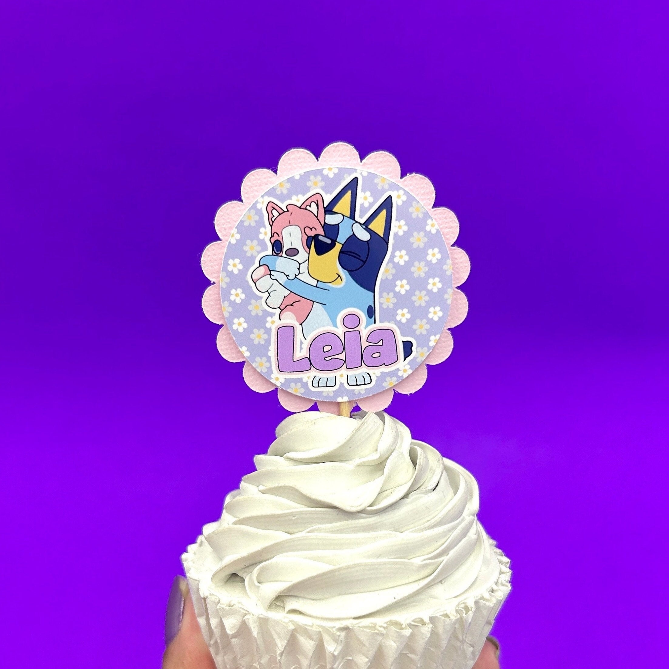 Bluey Glossy Mini Cupcake Toppers
