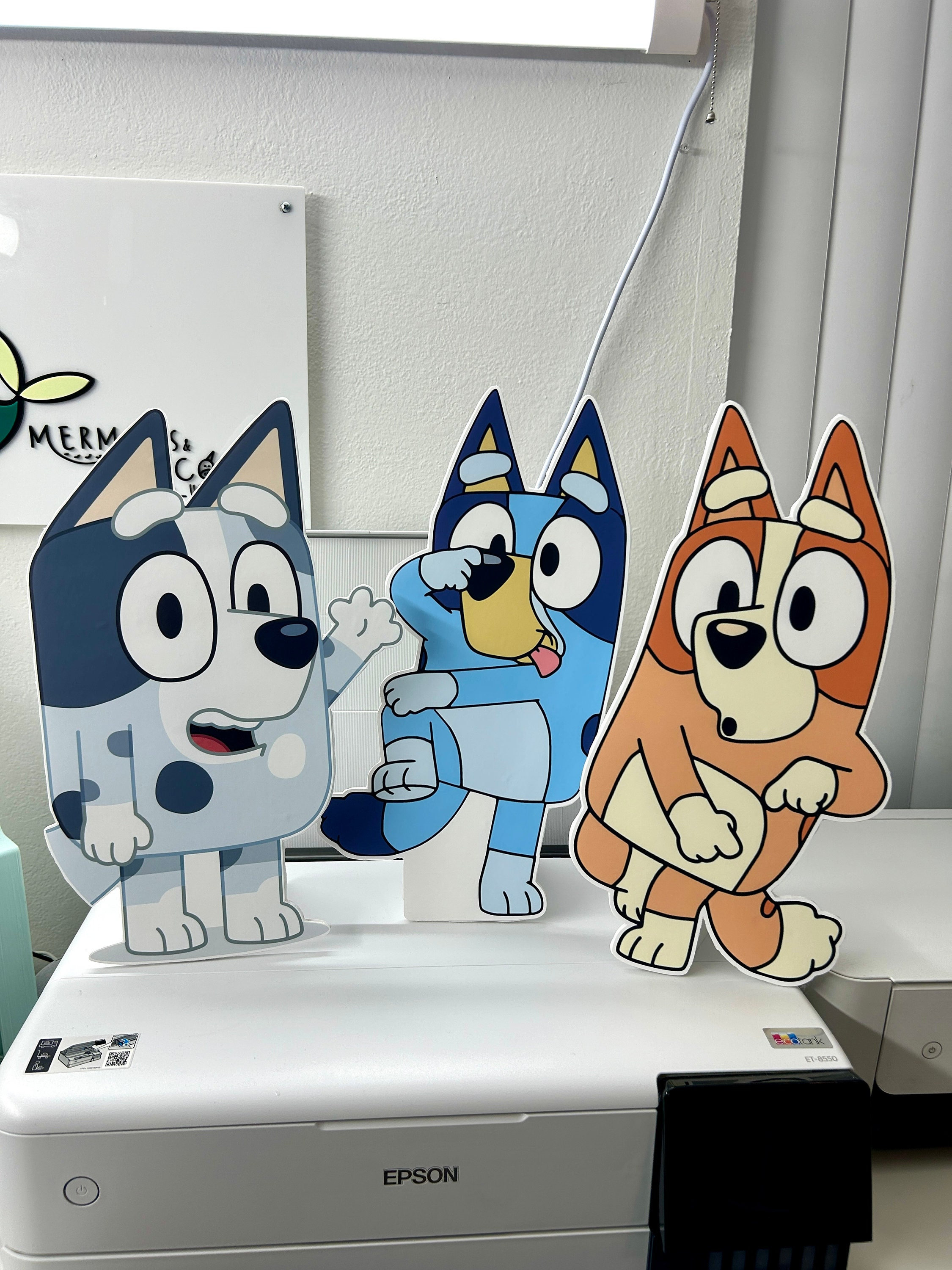 Bluey Foam Board Centerpiece