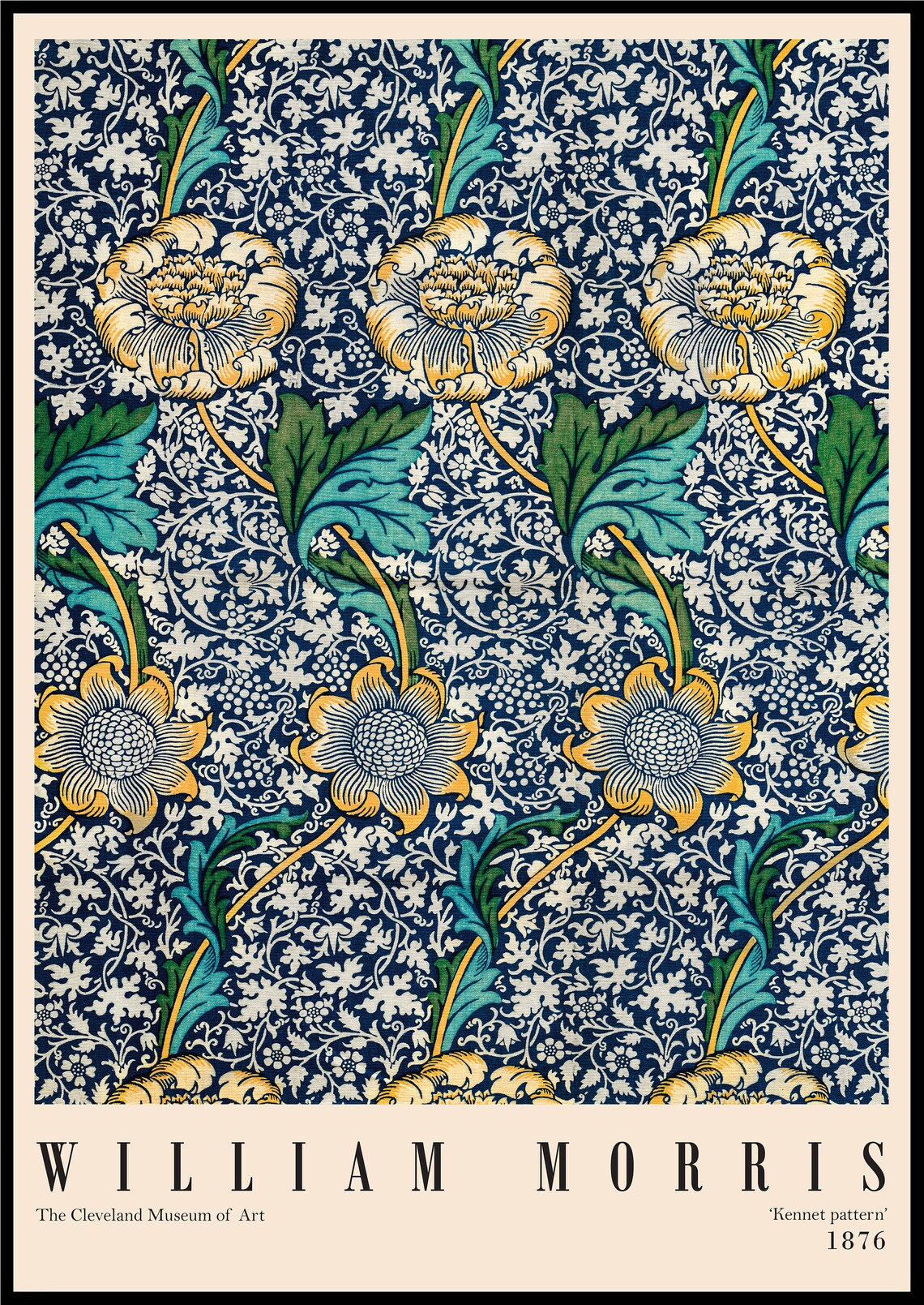 William Morris Exhibition Poster Victoria and Albert Museum Etsy
