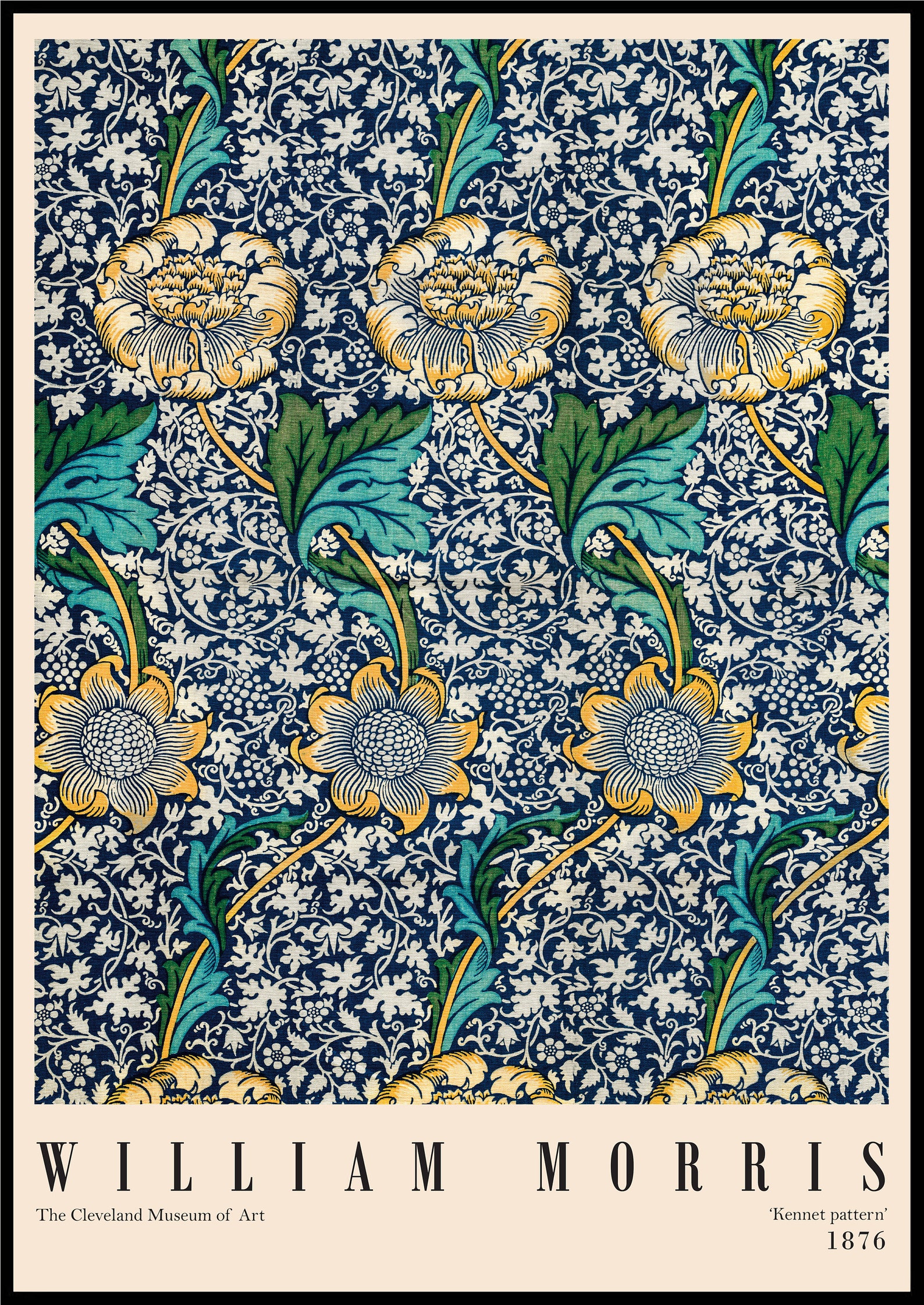 William Morris Exhibition Poster Victoria and Albert Museum Etsy