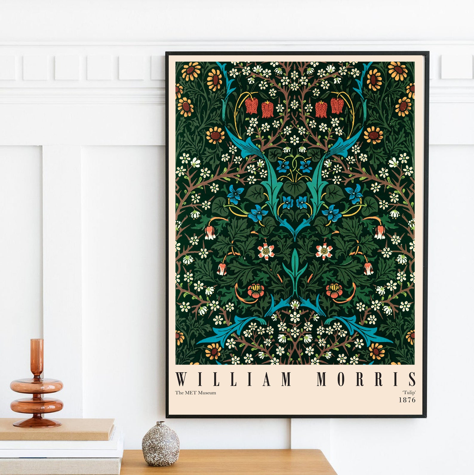 William Morris Exhibition Poster William Morris Print Art Etsy