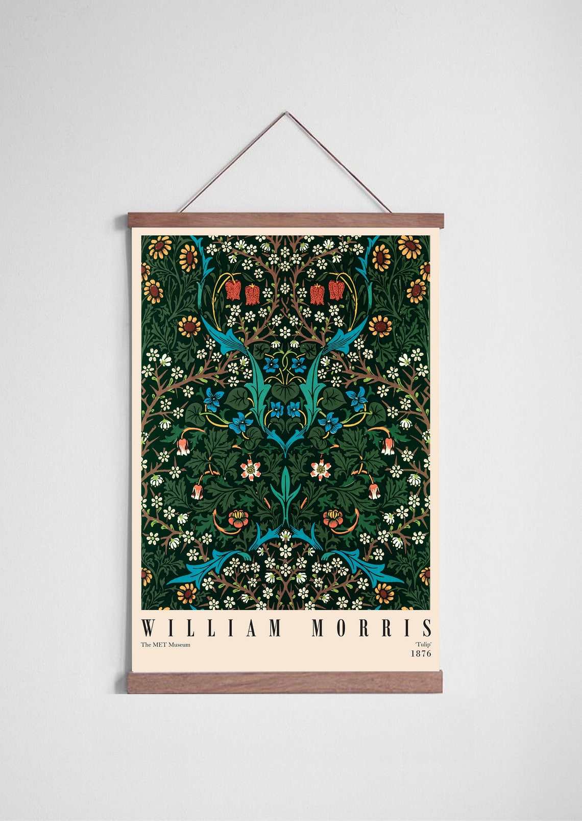 William Morris Exhibition Poster William Morris Print Art | Etsy