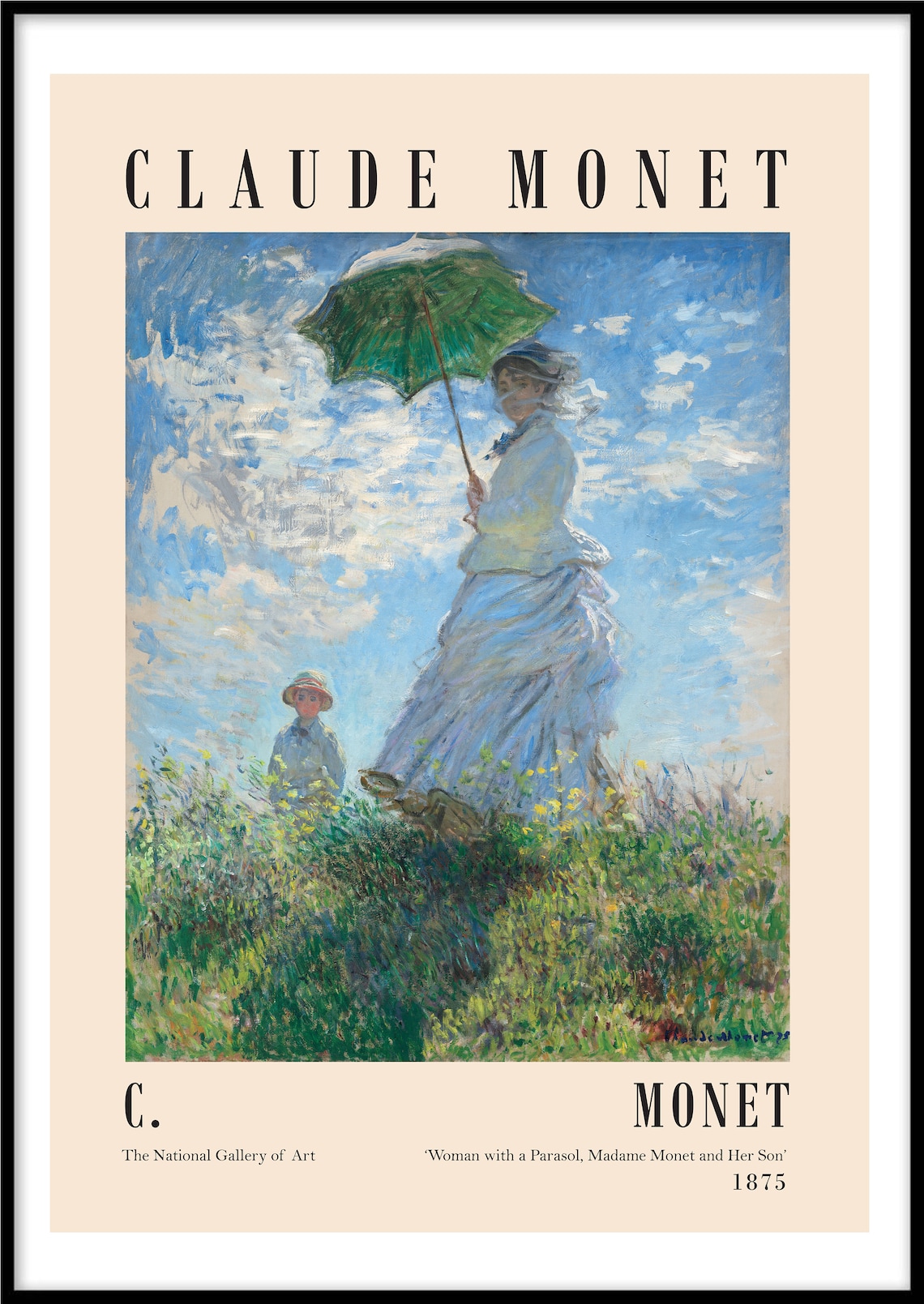 Exhibition Print Claude Poster The Manneporte Etsy