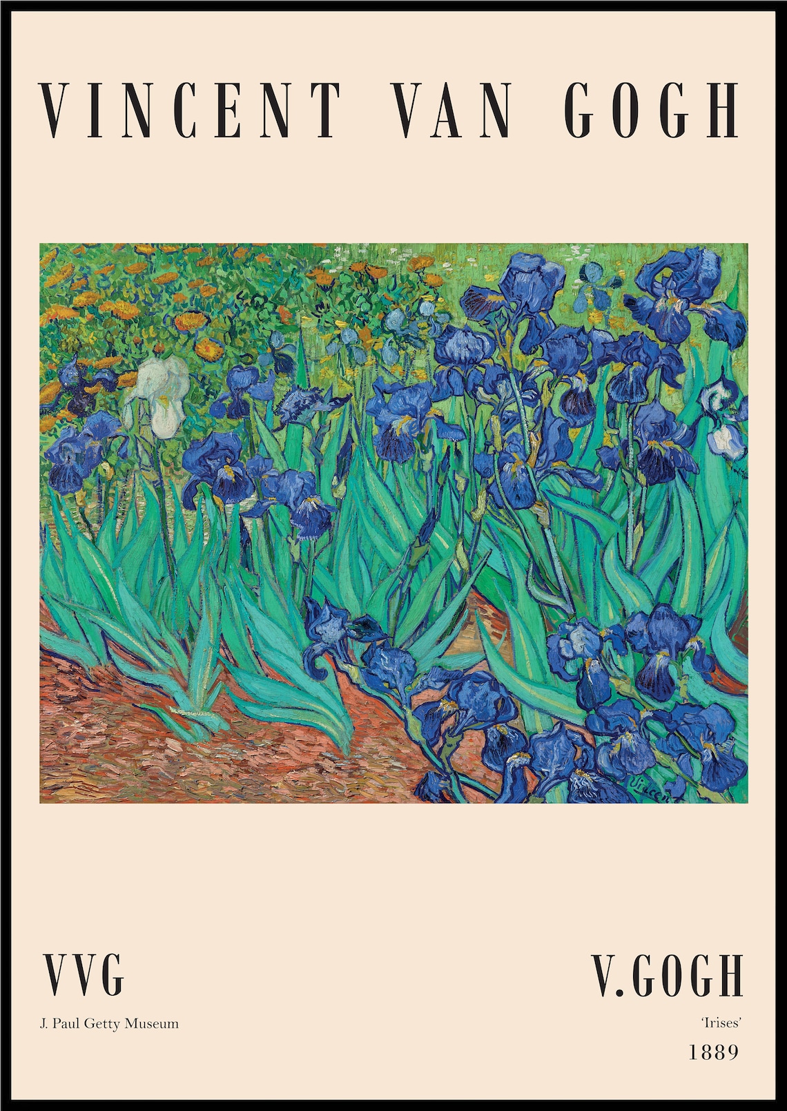 Vincent Van Gogh Print in the UK Gallery Poster Quality High Etsy