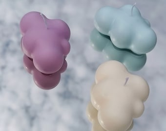 CLOUD CANDLE, Soy Wax Candle, Colored Candle, Scented Candle, Birthday Gift, Instagram, Gift, Fluffy, Room Decor, Inspiration, Vegan