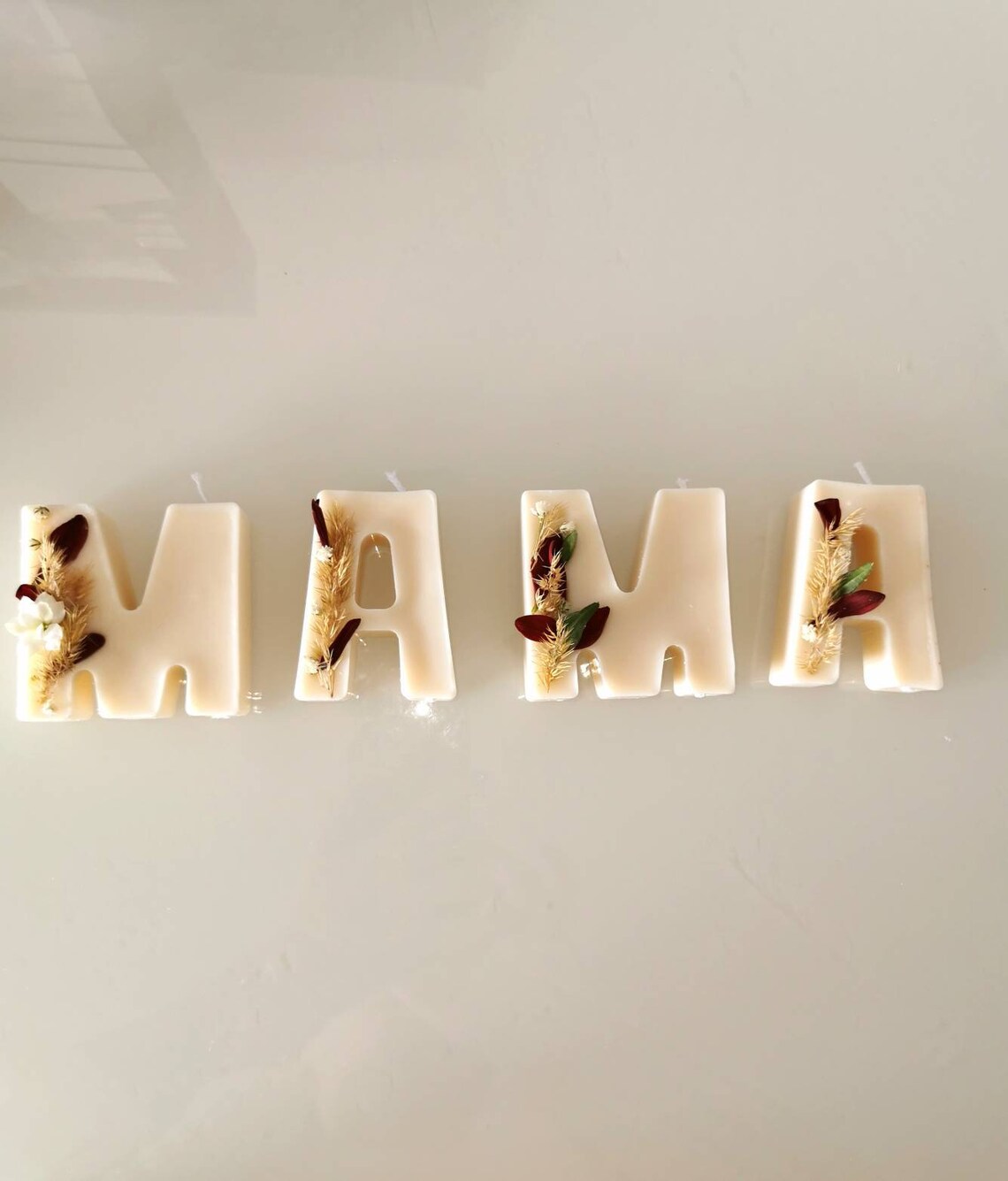 bougie lettre alphabet