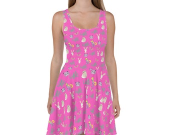 Women’s Pink Cute Pastel Goth Style Summer Dress