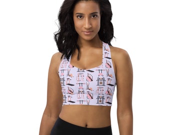 Équipement de gymnastique pour femmes Print Soutien-gorge de sport de fitness