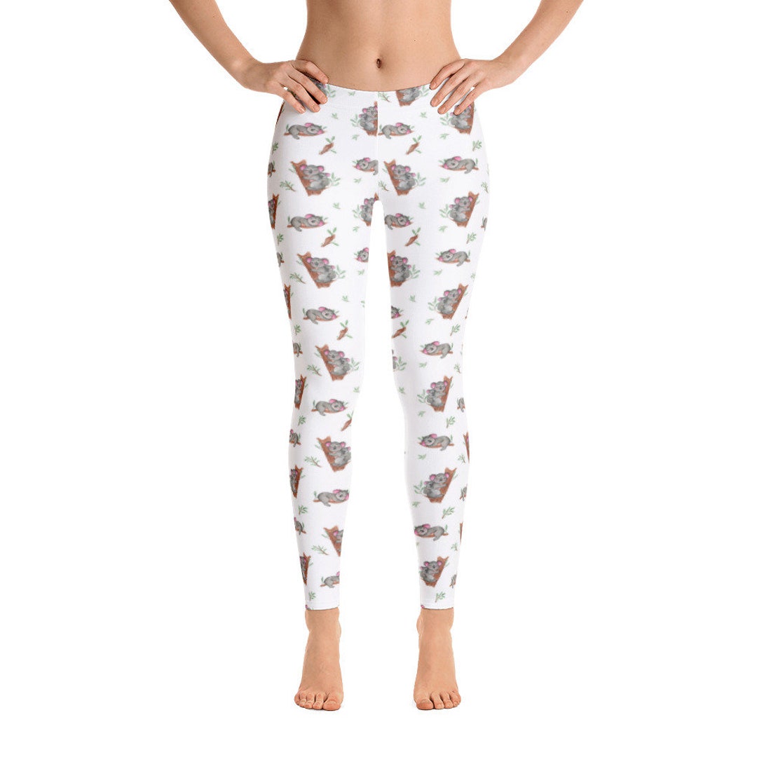 Koala Print Leggings Kawaii Pastel Goth Cute Cute Style - Etsy