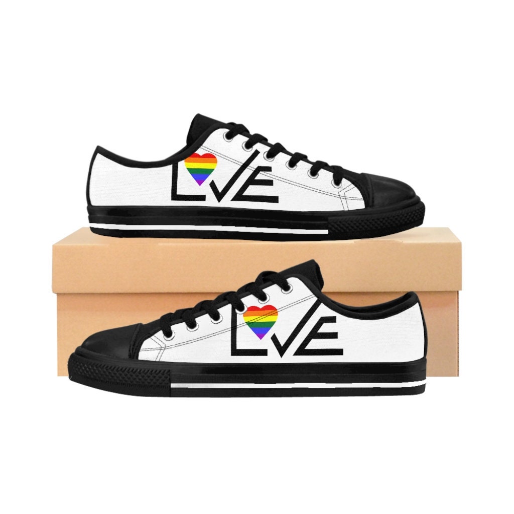 High Quality Mens Pride Sneakers Mens LGBTQ Pride Shoes Etsy