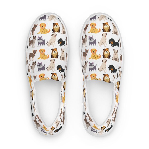 Dog Yorkshire Terrier Puppy Pattern Print Men Women's High Top Shoes