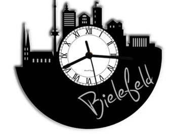 Bielefeld record clock KreatiVinyl gift idea wall clock vinyl clock