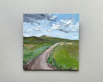 Original Painting Peaceful Lane Framed CW143-OPF4 8 x 10